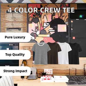 Camiseta Casual de Verano para Mujer, Cuello Redondo, Manga Corta, Tejido de Poliéster Sólido Comprimido, Transpirable y Ecológico, 4 Colores Disponibles - Product Image 2