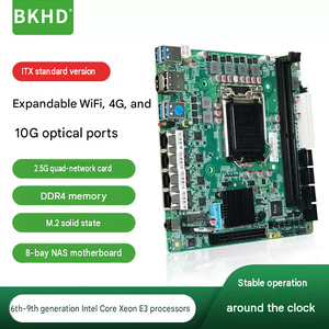BKHD C236 C246 NAS Motherboard <b>LGA1151</b> 8 SATA 4 LAN 2.5G Intel I226 M2 NVMe Storage Server Board - Product Image 2