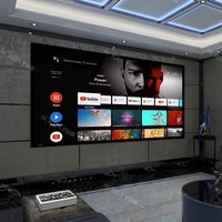Écran de projection acoustiquement transparent de 92 à 220 pouces, cadre fixe tissé Ultra HD 4K/8K pour cinéma maison