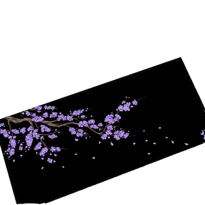 Sakura <span class=keywords><strong>tapis</strong></span> de <span class=keywords><strong>souris</strong></span> de jeu Kawaii violet grand <span class=keywords><strong>tapis</strong></span> de bureau avec conception de fleur de cerisier noir pour les joueurs <span class=keywords><strong>tapis</strong></span> d'ordinateur en Stock - Product Image 1
