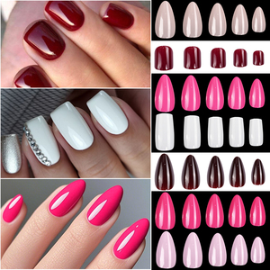 120 pièces Rose <span class=keywords><strong>blanc</strong></span> <span class=keywords><strong>noir</strong></span> rouge rose ballerine <span class=keywords><strong>faux</strong></span> ongles conseils cercueil couverture complète presse sur les ongles ongles artificiels <span class=keywords><strong>faux</strong></span> ongles - Product Image 3