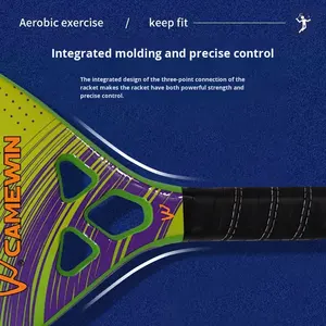 ไม้แร็กเกตชายหาดคาร์บอนไฟเบอร์ สำหรับมือสมัครเล่นระดับเริ่มต้น - ไม้เทนนิสชายหาดและแพเดิล คุณภาพดี ราคาสุดคุ้ม - Product Image 3