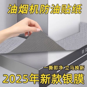 Oil Proof Pad For Range Hood 90x45cm Universal Kitchen Anti Grease Sticker Rectangle Shape Gray Blue 1 Piece Each - Product Image 5