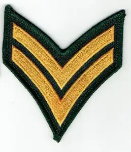 Top-Notch Clothing Accessories Chevron Sergeant Corporal Emblem Embroidered Logo Patches