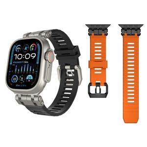 สายนาฬิกา TPU สำหรับ Apple Watch Ultra 49 มม. SE 44 มม. Series 10/11 46 มม. หัวเข็มขัดสแตนเลสแบบสปอร์ต ขายส่งจากโรงงาน - Product Image 2
