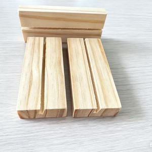 Wooden Business <b>Card</b> <b>Holder</b> 10x4x1.5 Cm Minimalist Style For Wedding Restaurant Bar Birthday Party Tabletop Seating - Product Image 1