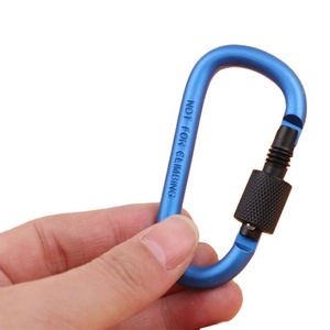 IRONDONKEY audacieux 8CM <span class=keywords><strong>verrouillable</strong></span> d-type boucle d'alpinisme boucle d'écrou à suspension rapide en alliage d'aluminium <span class=keywords><strong>mousqueton</strong></span> d'escalade extérieur - Product Image 4