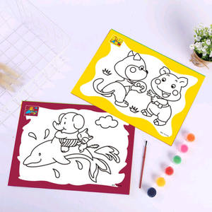 مجموعة أدوات رسم يدوية يدوية يدوية من المورد مجموعة تلوين 6 ألوان مائية ألعاب رسم للأطفال - Product Image 4