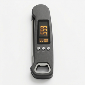 Herstellerdirekt: Digitales Steak-<span class=keywords><strong>Thermometer</strong></span> mit Timer und Sofortanzeige für Fleisch, BBQ, Süßigkeiten, Truthahn und Grill - Product Image 2