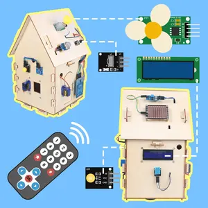 IoT 키트 스마트 홈 STEM 프로그래밍 키트 스마트 홈 스타터 키트 DIY 목조 주택 프로그래밍 IOT 슈트