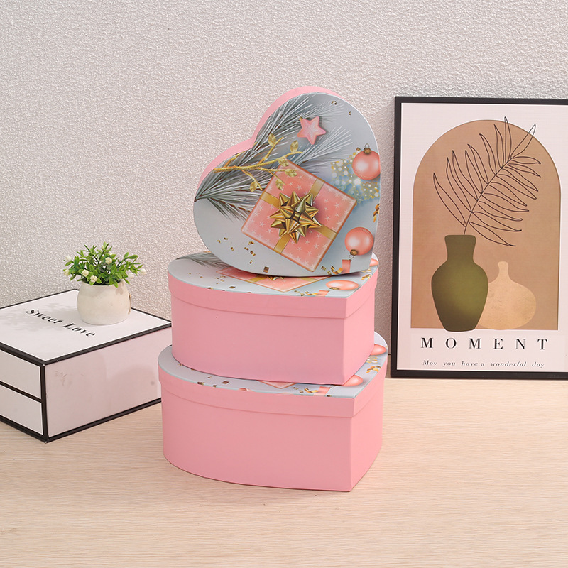 Pink-small gift box-three-piece set