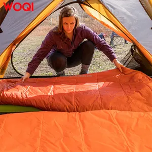 WOQI 초경량 컴팩트 휴대용 방수 캠핑 오리털 침낭 추운 날씨 침낭
