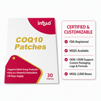 Patchs CoQ10 30 Patchs Transdermiques Bien-être 3x3cm Patchs Discrets à Porter pour la Vente en Gros
