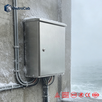 Boîtier en acier inoxydable testé en pulvérisation salée L CE RoHS 480H, boîtier IP66 pour environnements difficiles HMB-BX