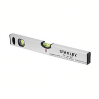 Niveau magnétique Stanley Classic 12 en 1, 1 1/2 pouces, simple face, précision 0,5 mm avec flacons, garantie 3 ans pour la plomberie et la construction