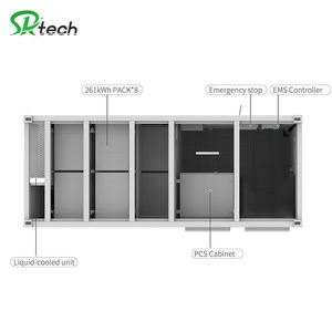 Conteneur <span class=keywords><strong>de</strong></span> <span class=keywords><strong>cellules</strong></span> <span class=keywords><strong>de</strong></span> batterie ENERGY pour l'extérieur, 100 kWh à 2 MWh, stockage d'énergie haute tension à refroidissement liquide pour applications commerciales et industrielles - Product Image 2