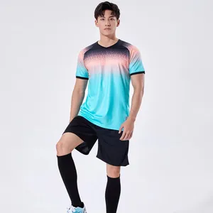 Grosir Kustom Pakaian Olahraga Sepak Bola Pria, Pakaian Jogging Latihan Mode Kualitas Tinggi Jersey Sepak Bola Musim Baru