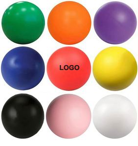 Balle anti-stress ronde personnalisée avec logo, 6,3 cm, jouet anti-stress - Product Image 2