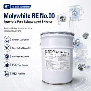 Molywhite RE Agent de démoulage et graisse pour pièces pneumatiques, essentiel pour l'entretien des robots dans le palettisation et le codage (pâte) - Product Image 3
