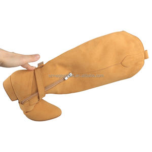Botas de suela de gamuza de alta calidad para mujer, botas de baile latino, zapatos de <span class=keywords><strong>Salsa</strong></span>, zapatos largos de línea de calentamiento, botas de baile West Coast Swing para mujer - Product Image 3