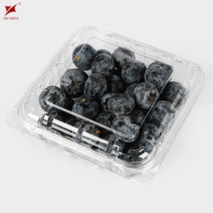 Barquettes en plastique transparent PET pour fruits et aliments, diverses tailles, personnalisables en usine, jetables, emballages blister - Product Image 1