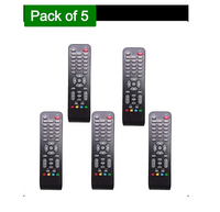 Paquete de 5 controles remotos universales Sun Direct compatibles con decodificador DTH, diseño de fácil agarre, control remoto para TV, fácil de reemplazar