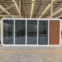 Villa Capsule Moderne Insonorisée pour Camping, Maison Modulaire Préfabriquée, Petite Cabine Portable pour Hôtel