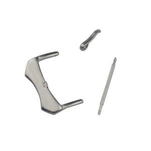 Vente en gros d'usine, fermoirs de montre de sport en acier inoxydable 304L, sécurisés, plusieurs tailles disponibles, accessoires de bracelet de montre argentés - Product Image 5