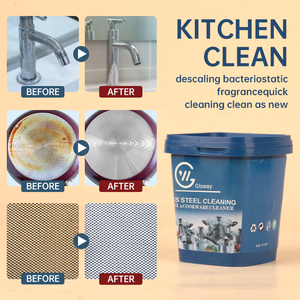 معجون تنظيف أواني الطهي من الفولاذ المقاوم للصدأ المبيع من الشركة المصنعة مزيل للصدأ قوي منظف أواني الطهي والبخار - Product Image 2