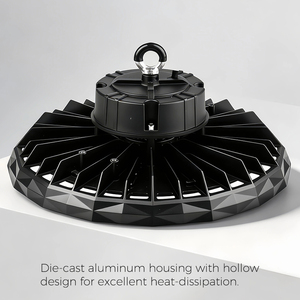 Lámpara LED UFO de Alta Potencia para Almacenes Industriales, Lámpara Colgante Comercial de 100w 150w 200w - Product Image 4