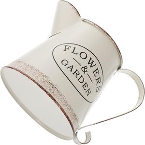 Arrosoir <span class=keywords><strong>d</strong></span>écoratif Arrangement floral Récipient Pot de fleur en métal vintage Farmhouse Home Office Desktop decor - Product Image 1