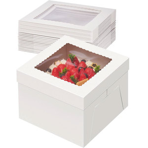 Boîte à Gâteaux Transparente à Fenêtre West Pastry, Fournitures de Décoration de Gâteau d'Anniversaire, Accessoires de Décoration de Gâteau en Forme de Chiffres - Product Image 1