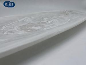 Long nuage blanc tourbillon fait à la main écologique biodégradable résine acrylique flottant plateau <span class=keywords><strong>de</strong></span> service Texture <span class=keywords><strong>de</strong></span> marbre <span class=keywords><strong>piscine</strong></span> ovale - Product Image 5