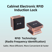 Cerradura de Gabinete RFID HF225SDN Confiable con Llave Impermeable, Acceso Rápido sin Llave por Inducción para Gimnasio, Sauna, Spa, Sistema de Almacenamiento