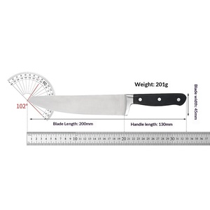 Cuchillo <span class=keywords><strong>de</strong></span> <span class=keywords><strong>Chef</strong></span> <span class=keywords><strong>de</strong></span> Acero Inoxidable con Mango <span class=keywords><strong>de</strong></span> ABS, Hoja Afilada <span class=keywords><strong>de</strong></span> Acero Único para Uso Doméstico, Cortar Carne y Verduras, Cuchillo Maestro para Cocina y Hotel - Product Image 4