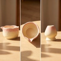 Nouvel ensemble de thé matcha japonais créatif à motif de fleurs de cerisier, en porcelaine de qualité alimentaire, Fujian