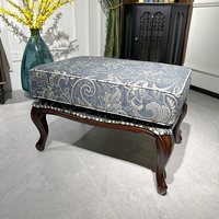 Fauteuil en tissu rétro de style américain, meubles de maison, structure en bois massif, canapé individuel de détente pour salons et chambres