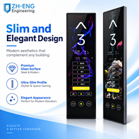 Panneau d'affichage tactile intelligent et moderne pour ascenseur, écran LCD HD, commande COP, interface utilisateur personnalisable pour ascenseur de passagers, utilisation hôtelière, pièces d'ascenseur