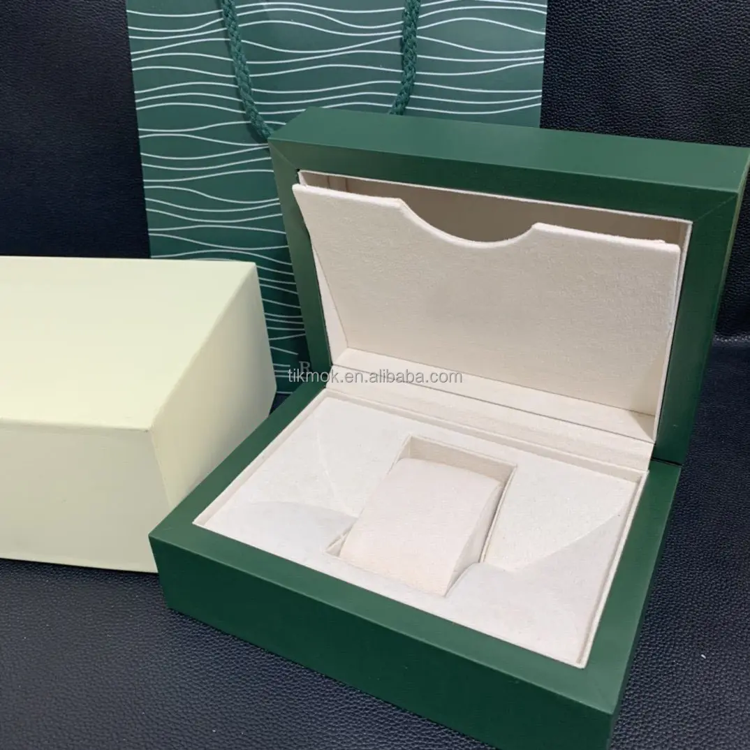 5A Качественная новая коробка для часов светло-зеленого цвета для часов с документами и карточкой