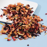 Antioxidantenrijke gezonde rum- en frambozenmix fruitthee, losse verse verpakking in zak/doos, bulk verpakt