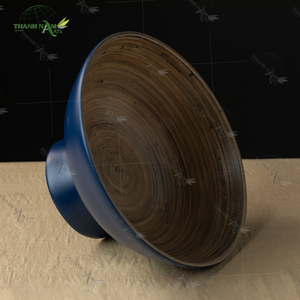 Bamboo Display <b>Bowl</b> for Table - Large Decorative Pedestal <b>Bowl</b> for Kitchen Counter, Dining Table, and Home Decor - Product Image 4