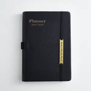 Nieuwkomer 2023-2024 Planner A5 Pu Cover Wekelijkse Abonnement Dagelijkse Fitnessboek Groothandel Herbruikbare Notebook 365 Dagplanner