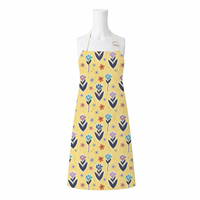 Tablier de cuisine sans manches en toile de coton réutilisable, personnalisable OEM, impression numérique réactive, faible MOQ, direct usine, pour acheteurs commerciaux