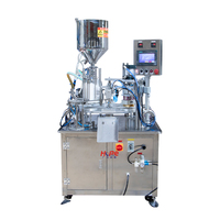 Machine de remplissage et de scellage rotative automatique pour miel, huile, boissons, confiture, ketchup, yaourt et pâtes, pour contenants en verre