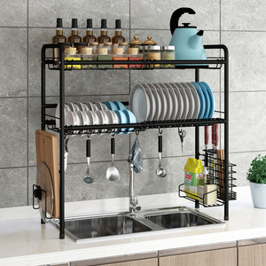 ชั้นวางจานสแตนเลส 2 ชั้น ขนาด L อเนกประสงค์ สำหรับจัดเก็บในครัว - Product Image 5