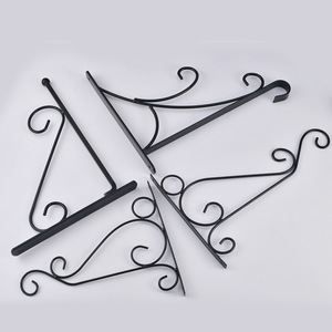 Wrought Iron <b>Wall</b> Mounted Plant <b>Hooks</b> For Outdoor Flower Pots And Decorative Use - Product Image 1