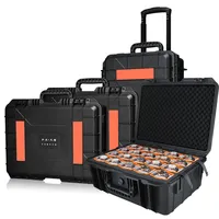Boîte de rangement pour montres mécaniques de luxe Aoinchon, en PP, de grande taille, rectangulaire, portable, résistante aux chocs