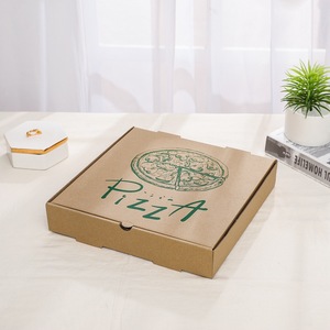 Cajas Kraft desechables personalizadas para pizza <span class=keywords><strong>7</strong></span> 8 9 10 12 pulgadas cajas para perros con manejo de impresión en relieve - Product Image 5