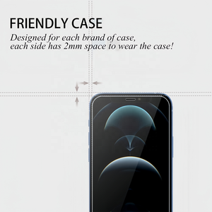 Protector de Pantalla de Vidrio Templado 9H de Alta Definición a Prueba de Explosiones para <span class=keywords><strong>iPhone</strong></span>, Diseñado para Desbloqueo por Huella Dactilar, Compatible con Fundas - Product Image 6
