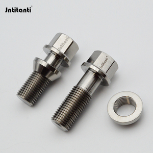 Jntitanti Boulon de roue oscillant PCD en alliage de titane haute Performance M12x1.5 28mm Siège conique flottant pour Land Cruiser Gr.5 - Product Image 1